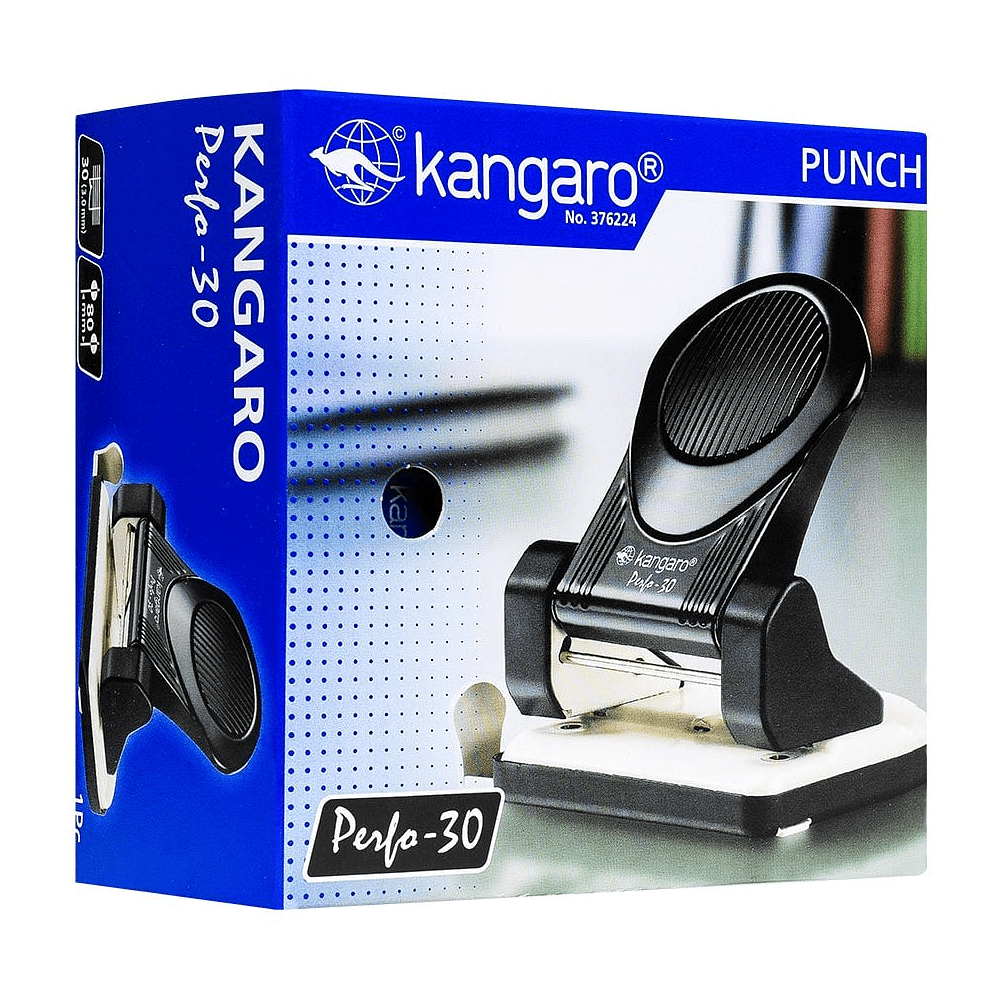 Дырокол Kangaro "Perfo-30", 30 листов, ассорти, -50% - 4