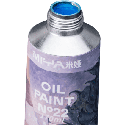 Краски масляные "HIMI.MIYA", жёлтый бледный, 170 мл., туба - 6