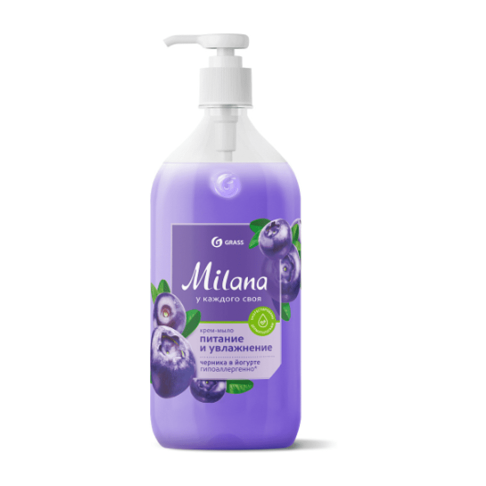 Крем-мыло жидкое "Milana", черника в йогурте