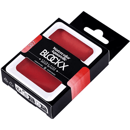 Краски акварельные "Blockx. Giant pan", 327 красный Блокс, 18 мл., кювета - 2