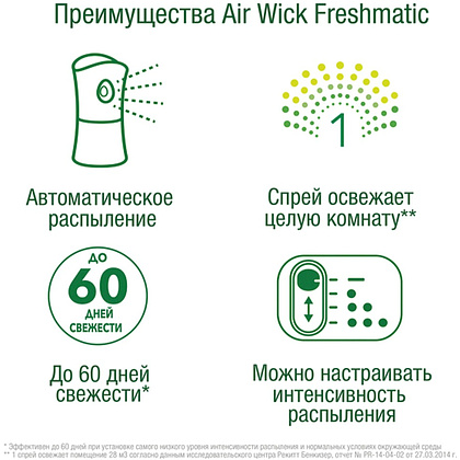 Освежитель воздуха Air Wick FreshMatic, сменные аэрозольные баллоны, розовая магнолия и цветущая вишня, 250 мл - 8
