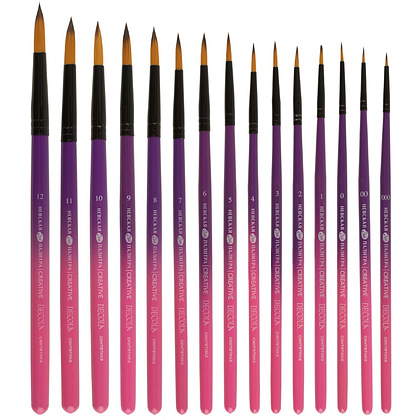 Кисть "Decola", двухцветная, синтетика, круглая, №10 - 2