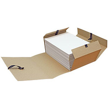 Папка для бумаг с завязками, 120 мм, 4 завязки, крафт