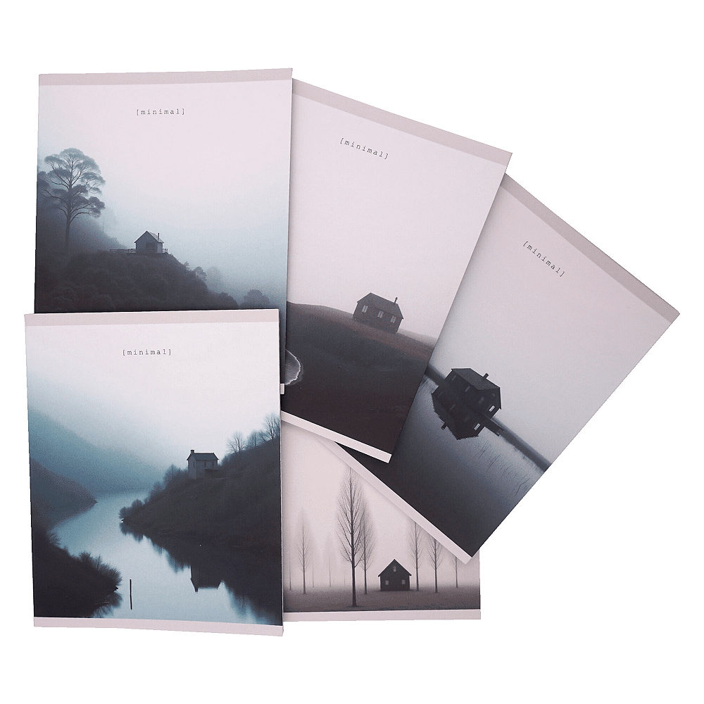 Тетрадь "Природная тишина", А5, 48 листов, клетка, ассорти - 3