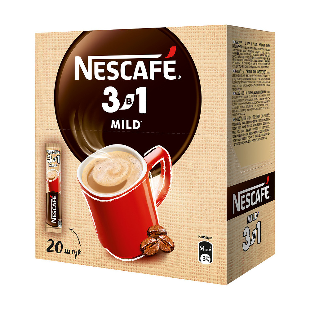 Кофейный напиток "Nescafe" 3в1 мягкий, растворимый, 16 г - 7