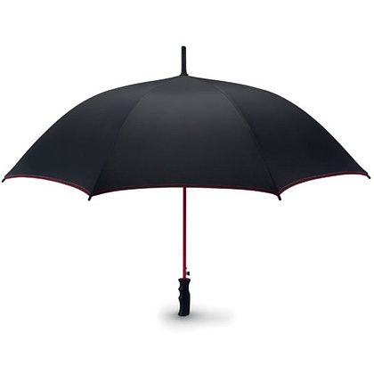 Зонт-трость Skye", 102 см, черный, красный