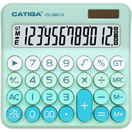 Калькулятор настольный CD-2861-12 Catiga, 12-разрядный, пластик, мятный