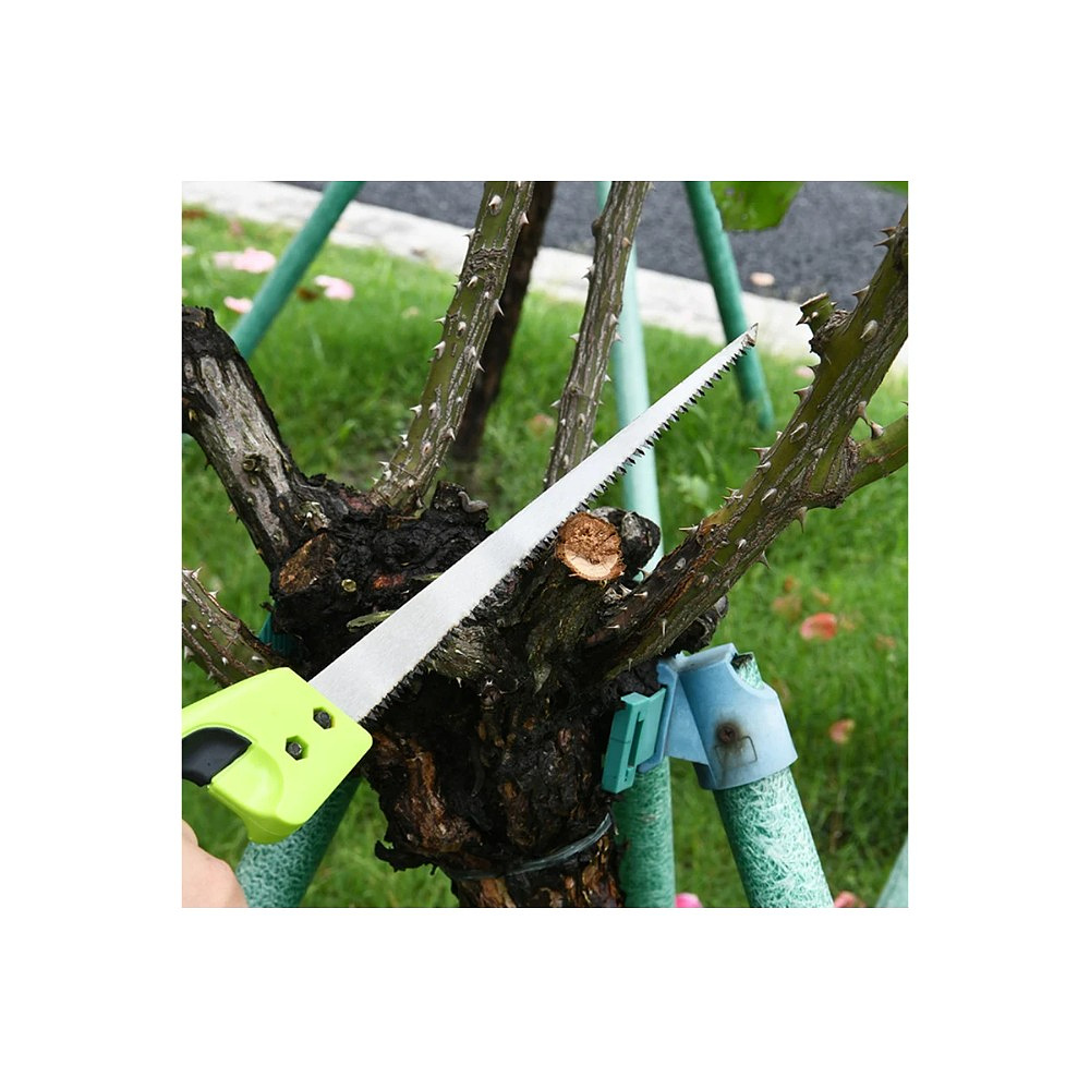 Пила-нож садовая Deli GS EDL580652, 300 мм, 7TPI, черный, зеленый - 7
