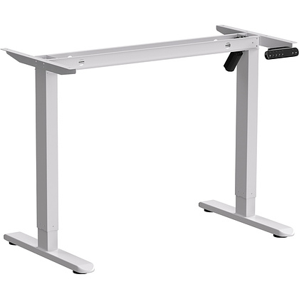 Стол с электроприводом WellDesk Basic 1200x675х18 белый/белый альпийский (9191460+9197776) - 2