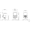 Кресло для персонала SitZone U-069B, сетка, ткань, пластик, черный, 2 шт/упак, -30% - 5