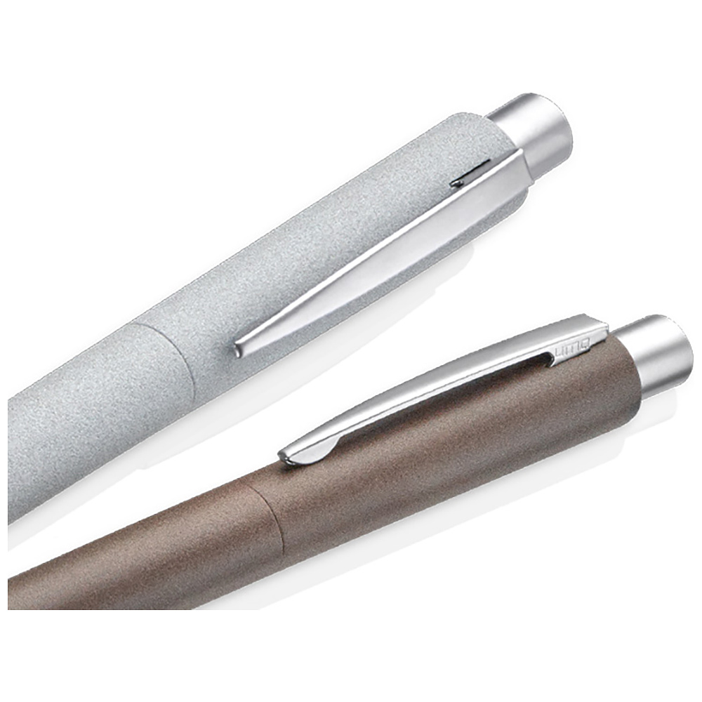 Ручка шариковая автоматическая "Lumos Stone", 1,0 мм, темно-серый, серебристый, стерж. синий - 4