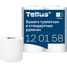 Бумага туалетная Tellus Комфорт, TP4