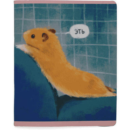 Тетрадь "Хомяки", А5, 48 листов, клетка, скоба сбоку, ассорти - 2