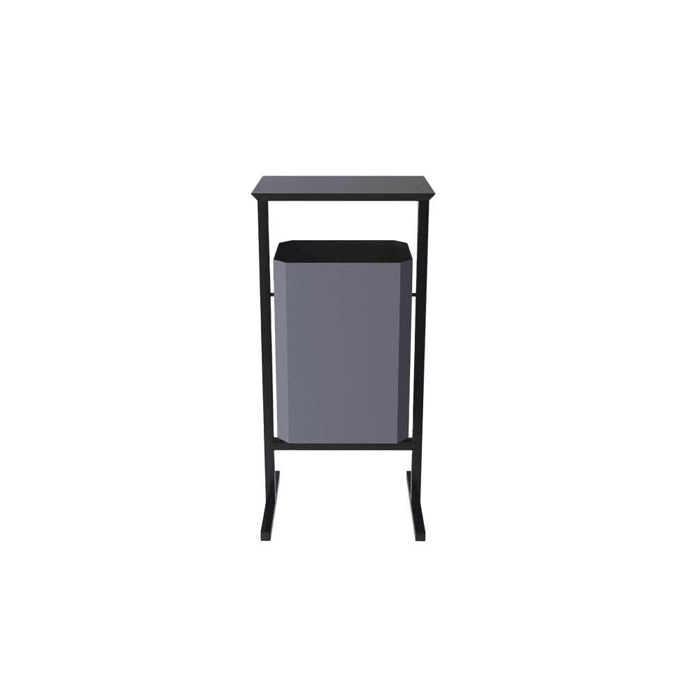 Урна уличная для мусора СТАНДАРТ, 35 л, металл, серый - 2