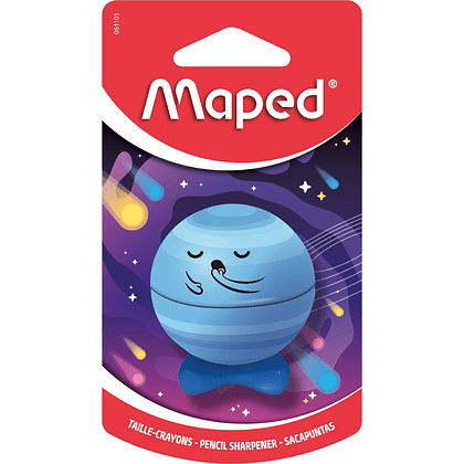 Точилка "Planet", 1 отверстие, ассорти