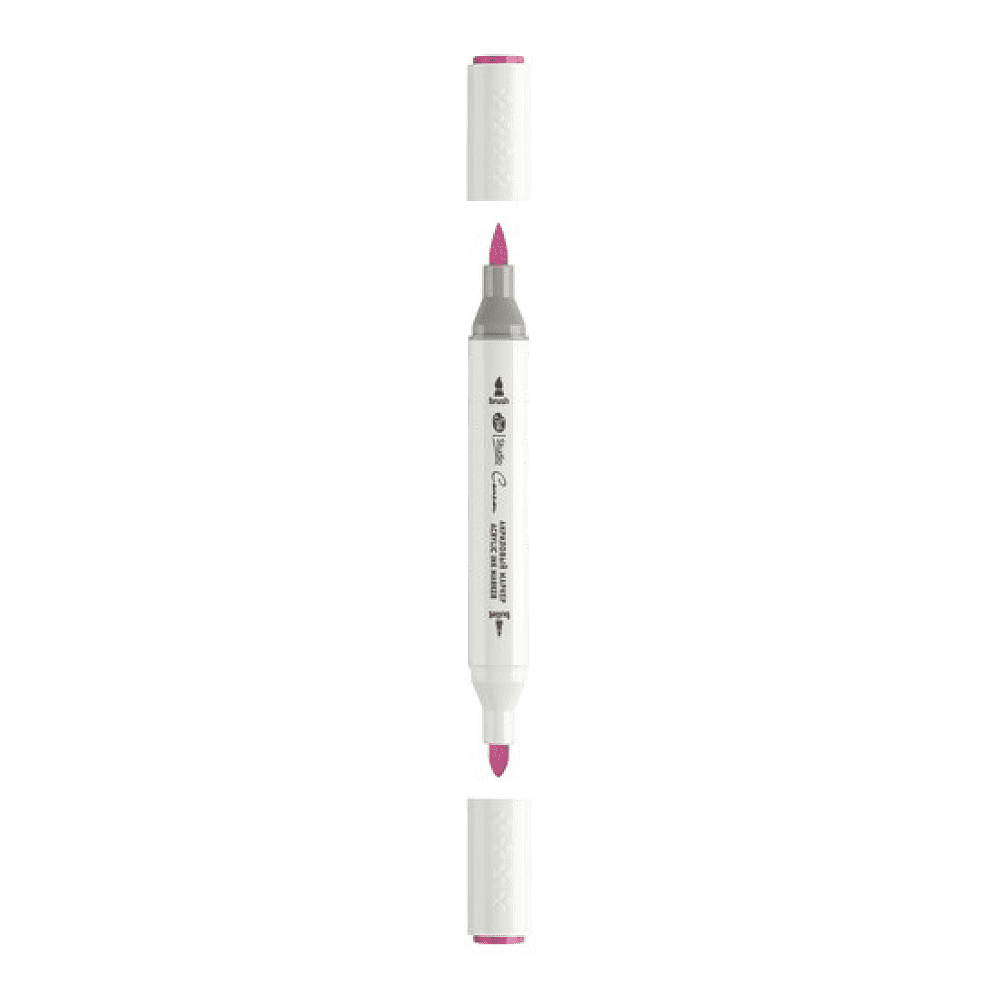 Маркер акриловый "Сонет", двусторонний, красно-фиолетовый