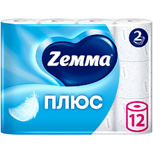 Бумага туалетная Zemma Плюс