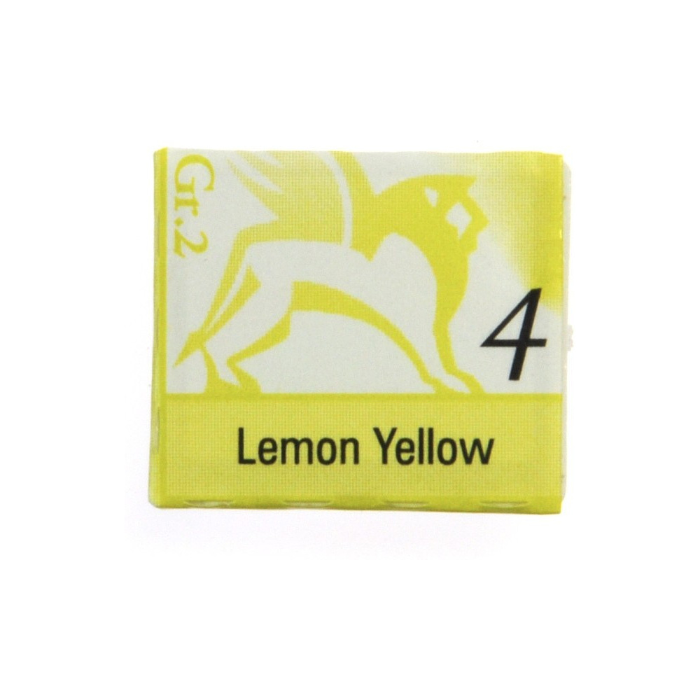 Краски акварельные "Renesans", 04 желтый лимонный, кювета