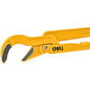 Ключ трубный Deli YS EDL105255 1.5", тип S, расрытие губок 55 мм, желтый - 2