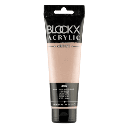 Краски акриловые "Blockx", 425 телесный розовый, 120 мл