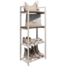 Обувница ALLERD 2+2 RION, белый муар