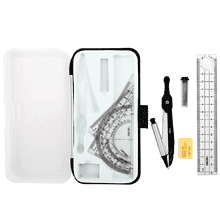 Набор для черчения "Deli 72150", серебристый