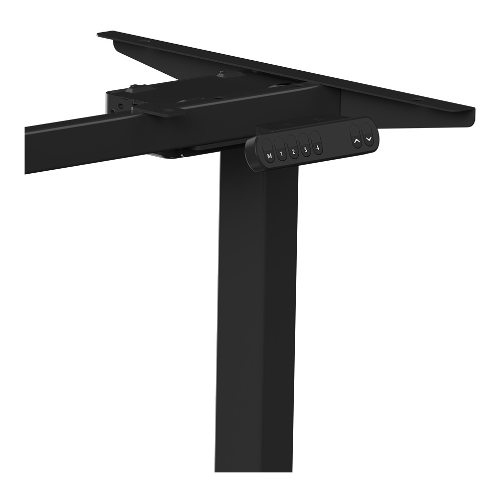 Стол с электроприводом WellDesk Prime 1300x675х18 черный/акация лэйкленд (9191461+9072453) - 6