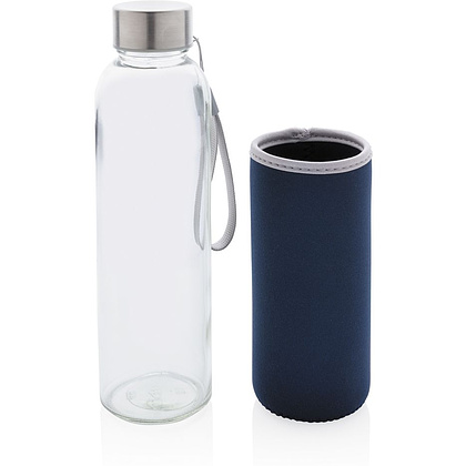 Бутылка для воды "P433.435", стекло, 500 мл, синий - 4