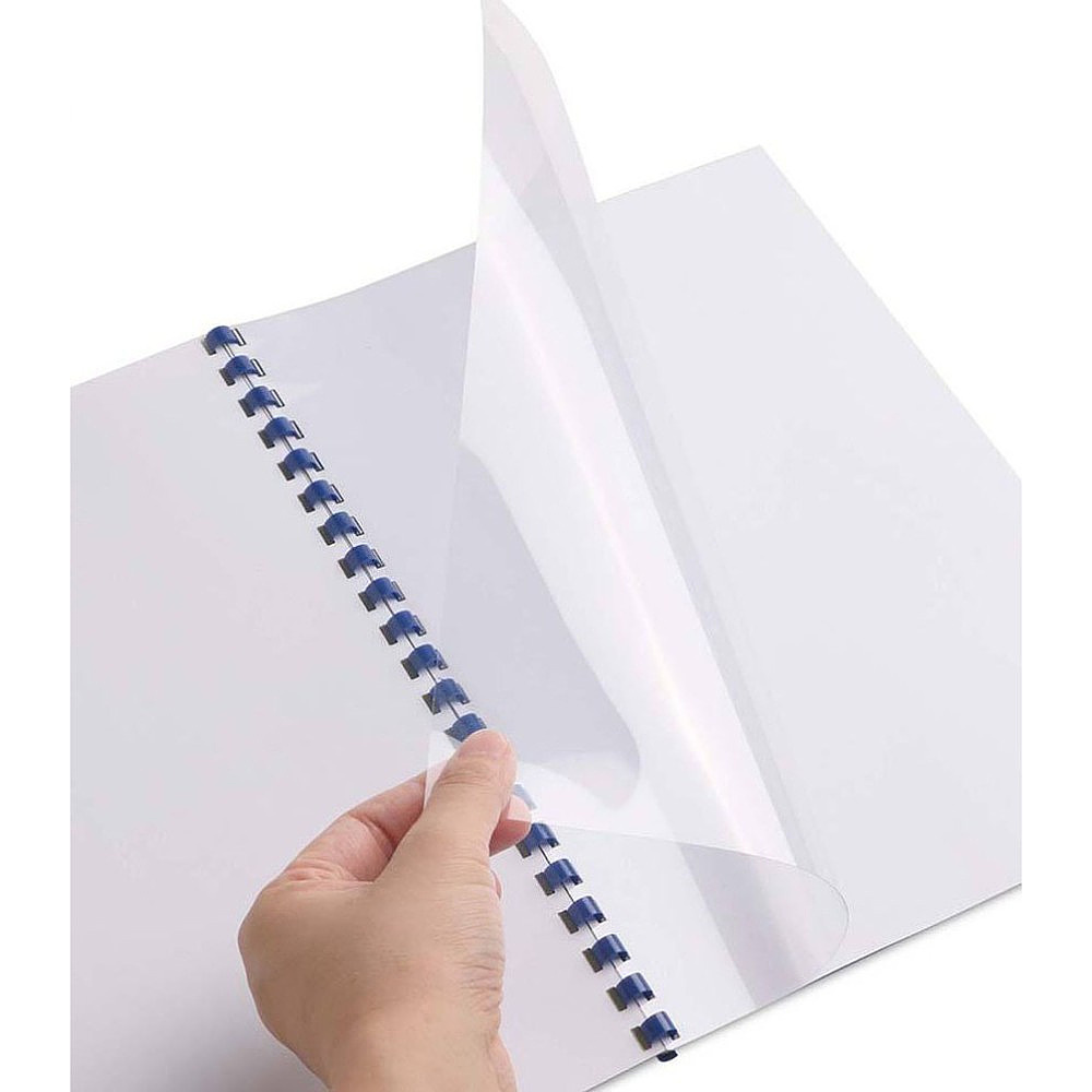 Обложка для переплета YesЛи, A4, пластик, 100 шт, дымчатый - 2