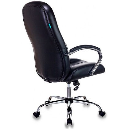 Кресло для руководителя Бюрократ T-898SL черный Leather Venge Black, эко.кожа, металл - 4