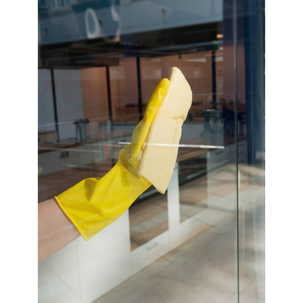 Перчатки латексные с х/б покрытием HQ Profiline р-р L желтый - 13