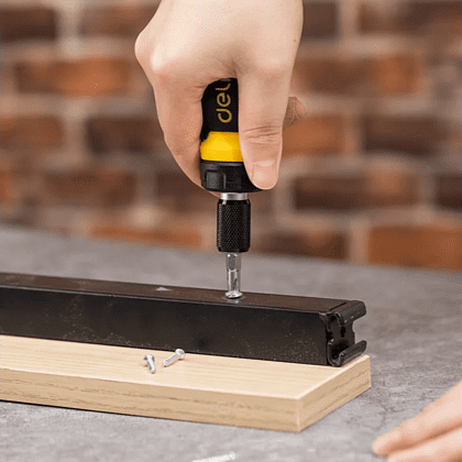 Двухсторонняя отвертка Deli YS EDL626010, с трещоткой, PH2+SL6 - 7