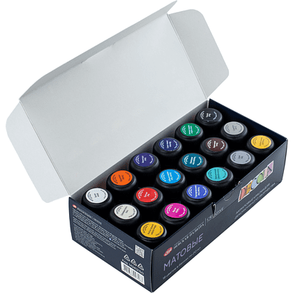 Краска акриловая матовая "Декола", набор 18 цветов, 20 мл, банки - 2