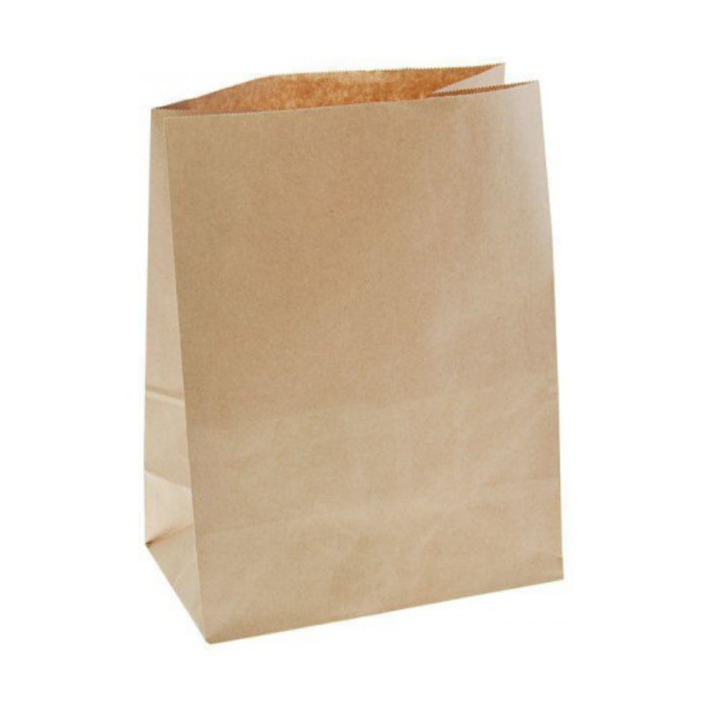 Пакет бумажный 220х120х290, Крафт 50
