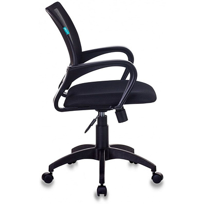 Кресло для персонала Бюрократ "CH-695N/BLACK", ткань, пластик, черный  - 4