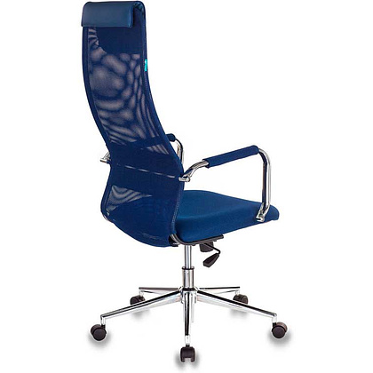 Кресло для руководителя "Бюрократ KB-9/DG", ткань, металл, синий - 4