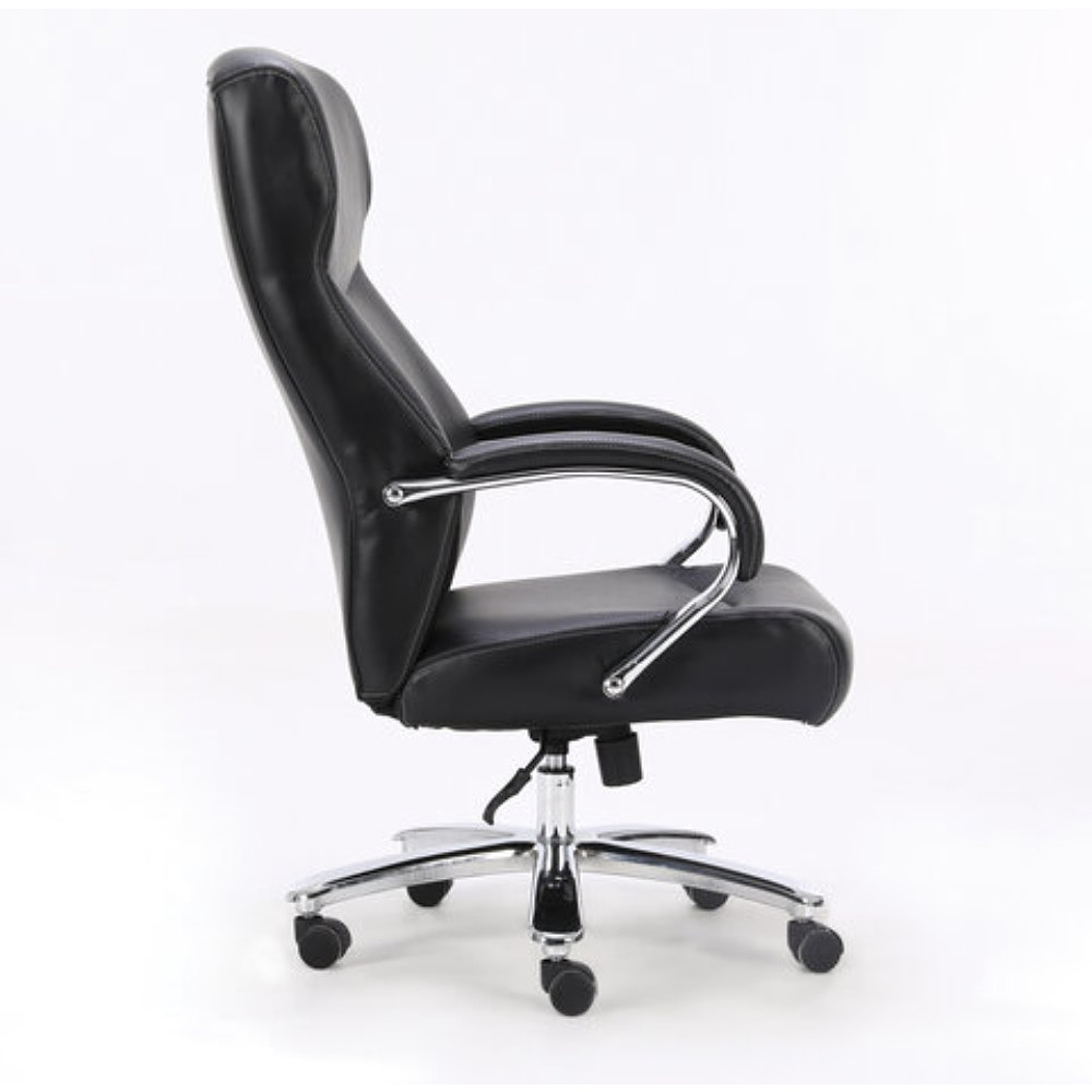 Кресло для руководителя BRABIX "Premium Total HD-006", экокожа, металл, черный - 5