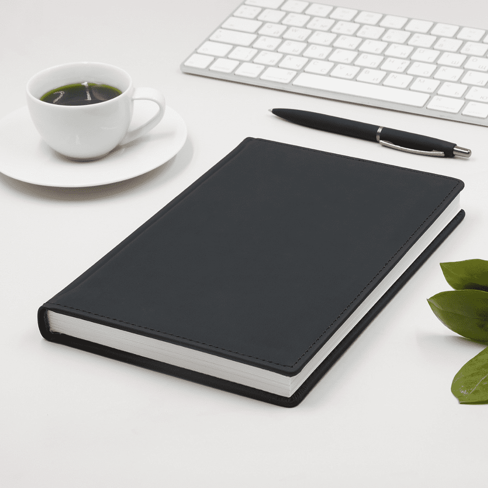 Ежедневник недатированный "Velvet", А5, 272 страницы, черный - 4