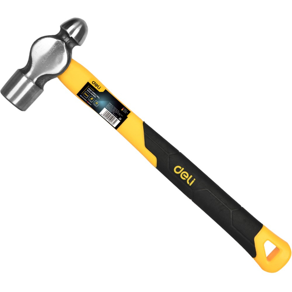 Молоток шаровой Deli YS EDL443020, 0,9 кг, фибергласовая рукоятка