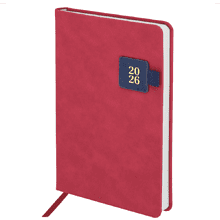 Еженедельник датированный "Accent", А5, 336 страниц, красный, 2026