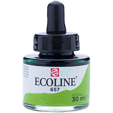 Жидкая акварель "ECOLINE", 657 зелёная бронза, 30 мл