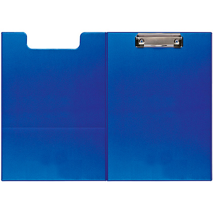 Планшет с зажимом "Forofis" открывающийся, А4, ПВХ, синий - 2