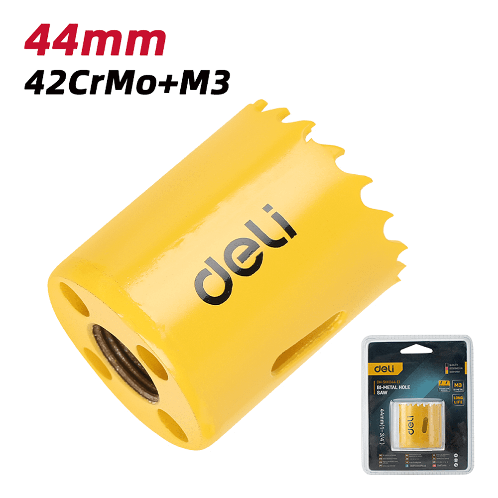 Коронка биметаллическая Deli YS EDH-SKK044-E1, 44 х 38 мм, М14 - 2