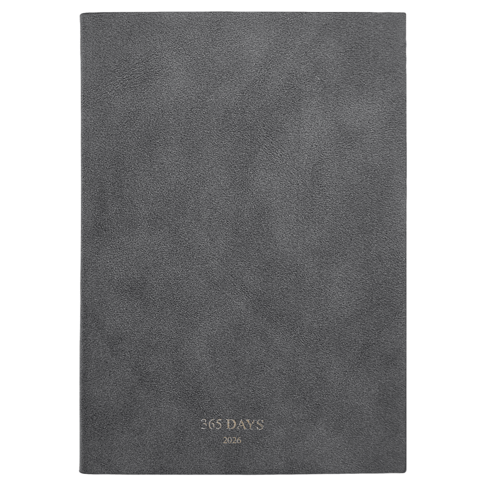 Ежедневник датированный "365days", А5, 352 страницы, темно-серый, 2026