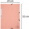 Папка на резинках "Aquarel", А4, 15 мм, картон, персиковый - 4