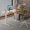 Стол с электроприводом WellDesk Prime 1300x675х18 белый/акация лэйкленд (9191462+9072453) - 3