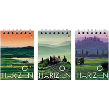 Блокнот в клетку "Природа" ,  A7, 68x104 мм, 40 листов , ассорти