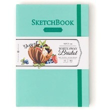 Скетчбук для графики и маркеров "Bristol Touch", A5, 180 г/м2, 50 листов, мятный