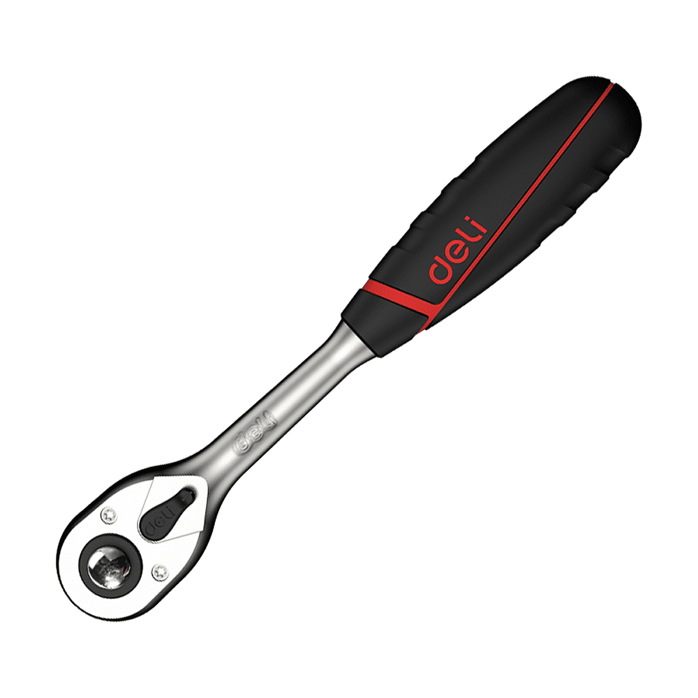 Ключ-трещотка Deli RS EDQ41802, 1/4", 150 мм, 72 зуба