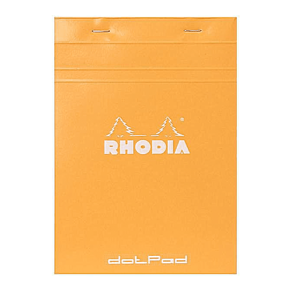 Блокнот "Rhodia", A5, 80 листов, в точку, оранжевый